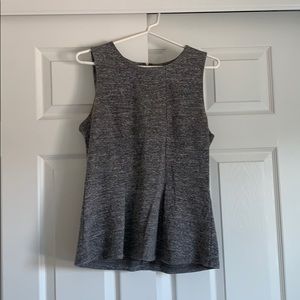Madewell Grey Peplum Tank Top